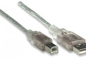 Cable USB tipo B MANHATTAN, 1,8 m, USB A, USB B