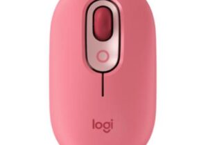 Mouse Logitech Pop Inalámbrico Emoji Personalizable Color Rosa Coral