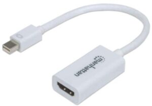 Adaptador Manhattan Mini DisplayPort a HDMI Color Blanco