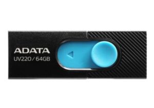 Memoria USB Adata UV220 64 GB 2.0 Color Negro-Azul