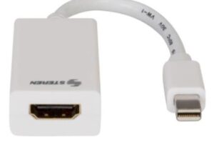 Adaptador Steren Mini DisplayPort/Thunderbolt a HDMI Windows/Mac Color Blanco
