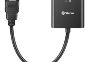 Convertidor Steren HDMI a VGA Audio-Video Color Negro